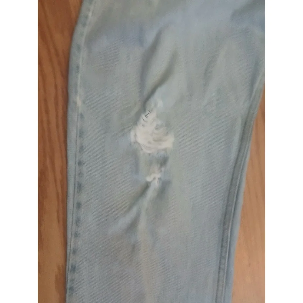 Vintage Levi's 550 Women's Jeans Sz 14L Relaxed Fit Distressed Light Wash Y2K
